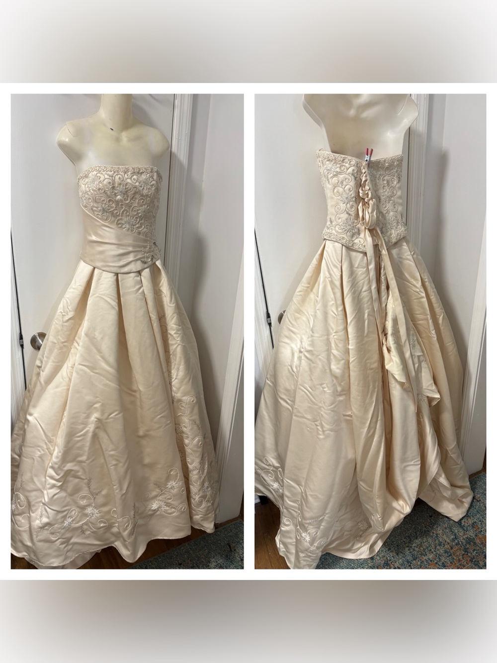 Maggie Sottero Haute Couture Champagne Bridal gown - Picture 6 of 10